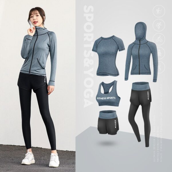 Women Yoga Set High waisted Sports Suits Workout Clothes Training Gym Sportswear Woman